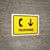 Telephone With Down Arrow Yellow Landscape - Wall Sign