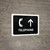 Telephone With Up Arrow Black Landscape - Wall Sign