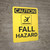 Caution: Fall Hazard Vertical - Wall Sign