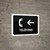 Telephone With Left Arrow Black Spanish Landscape - Wall Sign