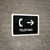Telephone With Right Arrow Black Spanish Landscape - Wall Sign