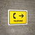 Telephone With Right Arrow Yellow Spanish Landscape - Wall Sign