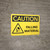 Caution: Falling Material With Graphic - Wall Sign