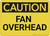 Caution: Fan Overhead - Wall Sign