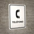 Telephone White Spanish Portrait - Wall Sign