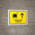 Trolleys With Up Arrow Yellow Bilingual Spanish Landscape - Wall Sign
