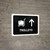 Trolleys With Up Arrow Black Landscape - Wall Sign
