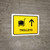 Trolleys With Up Arrow Yellow Landscape - Wall Sign