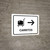 Trolleys With Right Arrow White Spanish Landscape - Wall Sign