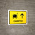 Trolleys With Up Arrow Yellow Spanish Landscape - Wall Sign