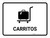 Trolleys White Spanish Landscape - Wall Sign