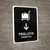 Trolleys With Down Arrow Black Bilingual Spanish Portrait - Wall Sign