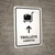 Trolleys With Up Arrow White Bilingual Spanish Portrait - Wall Sign