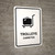 Trolleys White Bilingual Spanish Portrait - Wall Sign