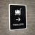 Trolleys With Right Arrow Black Portrait - Wall Sign