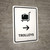 Trolleys With Right Arrow White Portrait - Wall Sign
