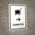 Trolleys With Right Arrow White Spanish Portrait - Wall Sign