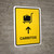 Trolleys With Up Arrow Yellow Spanish Portrait - Wall Sign