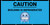 Caution Building is Refrigerated with Emoji Blue - Banner