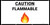 Caution Flammable with Emoji - Banner