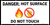 Danger Hot Surface Do Not Touch with Emoji - Banner