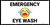 Emergency Eye Wash with Emojis White - Banner