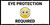 Eye Protection Required White with Emojis - Banner