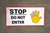 Stop Do Not Enter with Hand Emoji - Banner