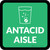 Antacid Aisle with Icon Square - Floor Sign