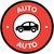 Auto with Icon Circle - Floor Sign