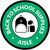 Back to School Supplies Aisle with Icon Circle - Floor Sign