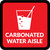 Carbonated Water Aisle with Icon Square - Floor Sign