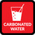 Carbonated Water with Icon Square - Floor Sign