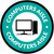 Computers Aisle with Icon Circle - Floor Sign