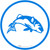 Fresh Fish Icon Circle - Floor Sign