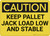 Caution: Keep Pallet Jack Load Low And Stable - Wall Sign