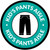 Kids Pants Aisle with Icon Circle - Floor Sign