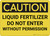 Caution: Liquid Fertilizer Do Not Enter - Wall Sign