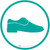 Mens Shoes Icon Circle - Floor Sign