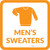Mens Sweaters with Icon Square - Floor Sign