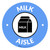 Milk Aisle with Icon Circle - Floor Sign