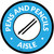 Pens and Pencils Aisle with Icon Circle - Floor Sign