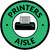 Printers Aisle with Icon Circle - Floor Sign