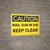 Caution: Nail Gun In Use Keep Clear - Wall Sign