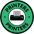 Printers with Icon Circle - Floor Sign