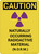 Caution: Naturally Occurring Radioactive Material Vertical - Wall Sign