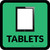 Tablets with Icon Square - Floor Sign