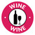 Wine with Icon Circle - Floor Sign