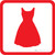 Womens Clothing Icon Square - Floor Sign