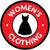 Womens Clothing with Icon Circle - Floor Sign
